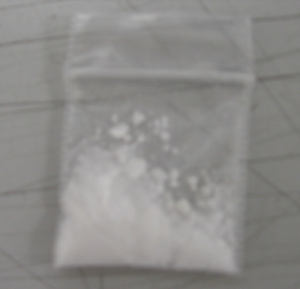 Cocaine in Small Clear Baggie