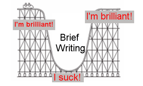 Roller coaster of writing